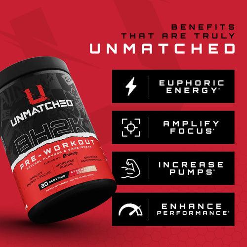 UNMATCHED BH2K Pre-Workout - 400 gm (0.88 Lb)