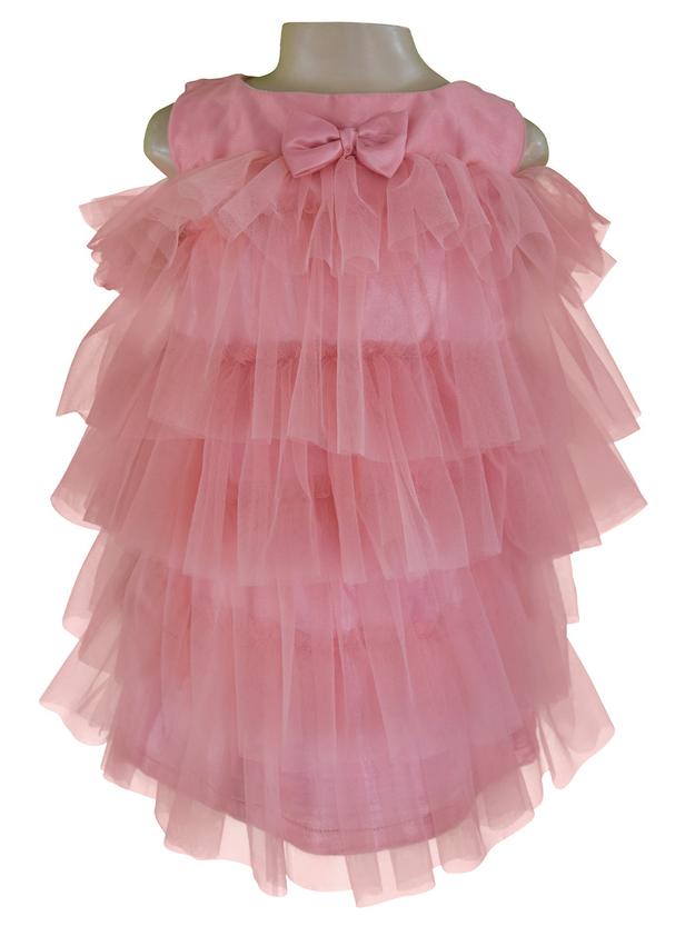 Faye Blush Tiered Dress