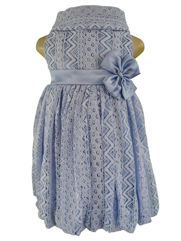 Faye Dusty Blue Lace Dress