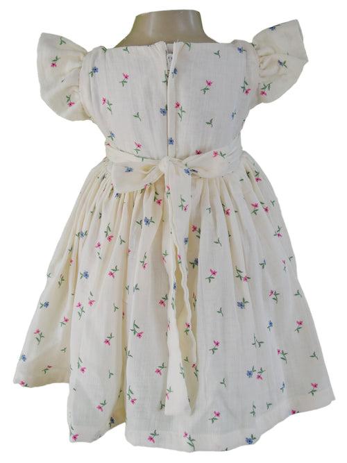 Faye Floral Cotton Pastel Dress