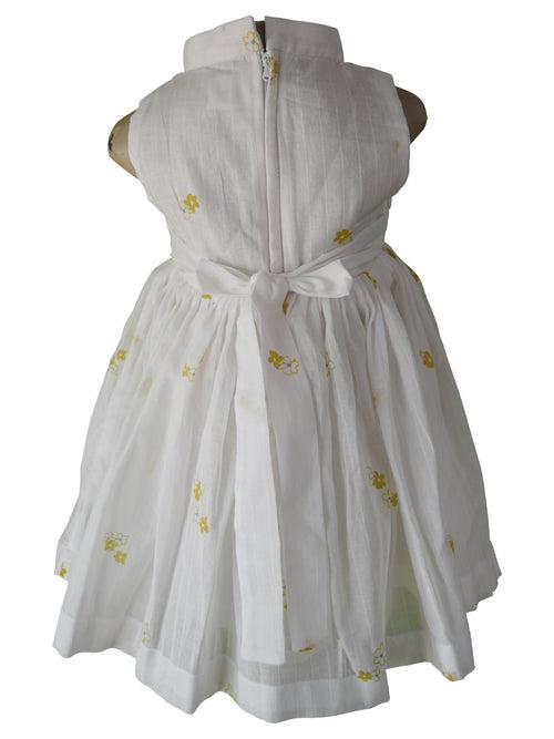 Faye Mustard Floral Cotton Dress