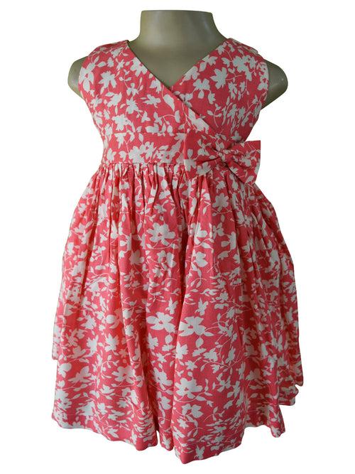 Faye Pink Floral V-Neck Dress