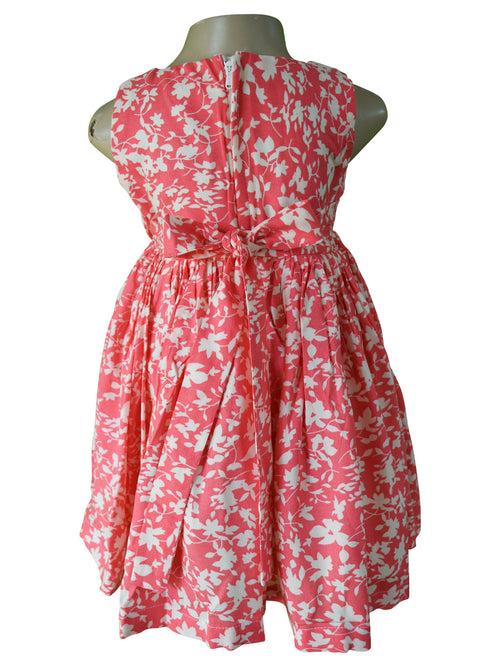 Faye Pink Floral V-Neck Dress