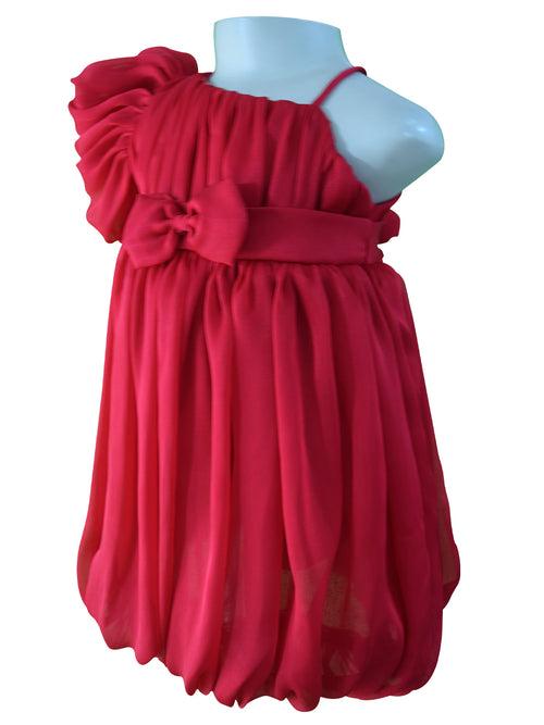 Faye Red Puff Ball Dress