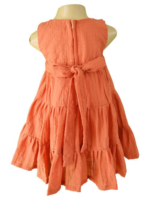 Faye Rust Tiered Dress