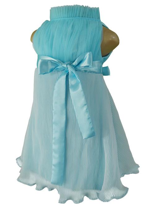 Faye Sky Blue Pleated Dress