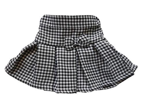 Faye Black & White Checks Skirt