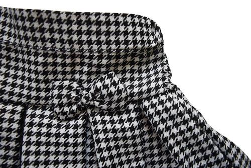 Faye Black & White Checks Skirt