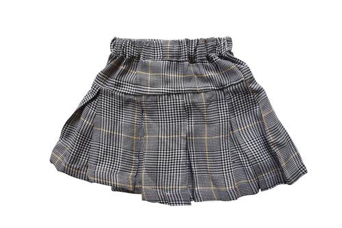 Faye Black & Yellow Checks Skirt