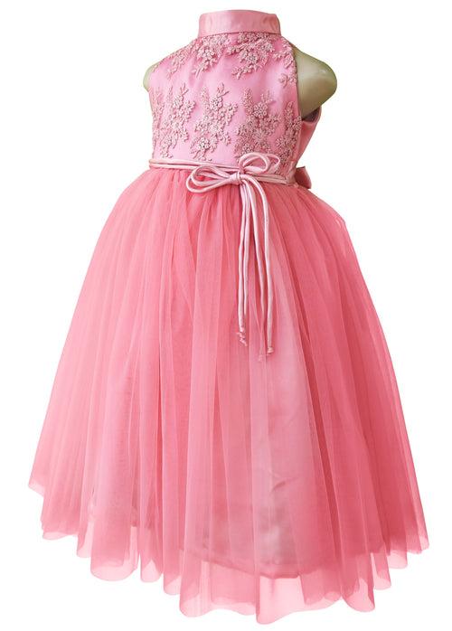 Faye Blush Embroidered Gown