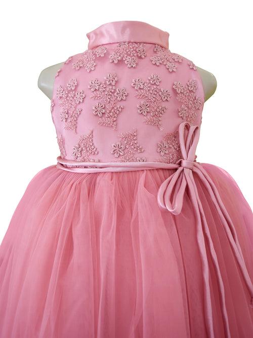 Faye Blush Pink Embroidered Gown