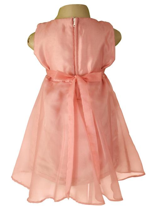 Faye Blush Embroidered Tissue Dress