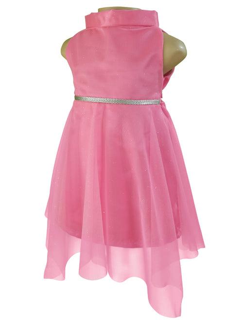 Faye Candy Pink High Neck Dress