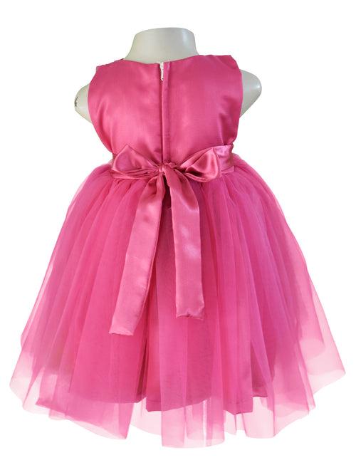 Faye Deep Pink V Neck Dress