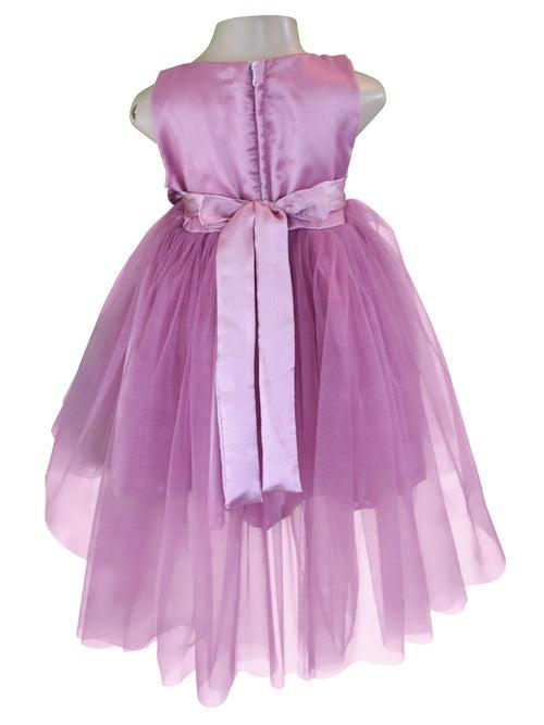 Faye Mauve Hi-lo Party Dress