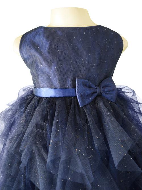 Faye Navy Shimmer Dress