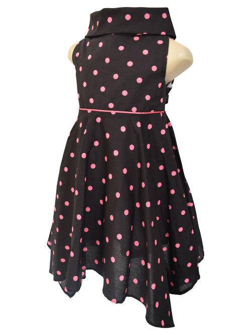 Faye Pink Polka Dress