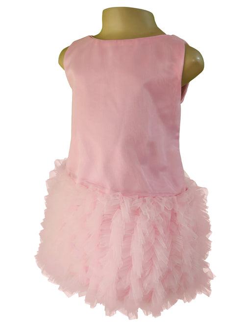Faye Pink Ruffled Dress