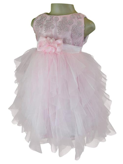 Faye Pink Waterfall Party Dress