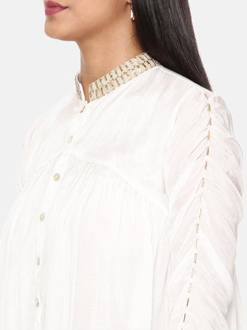 White Muslin Classic Shirt - ASST070