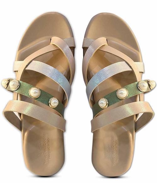 Ortho Flat Feet Multicolor Strap Sandal With Medial Arch Support