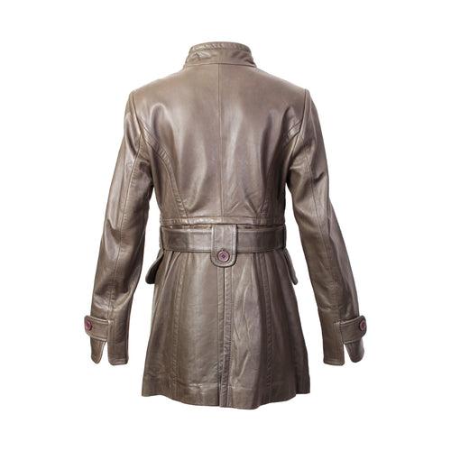 Women's Long Leather Jacket