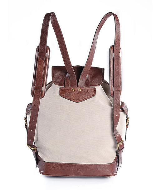 The Chronicle Leather Backpack Canvas