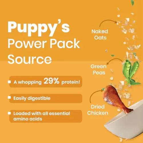 Bark Out Loud by Vivaldis - Chicken & Ancient Grains Puppy Dry Dog Food for All Breeds, Rich in Chicken Protein, Nutrients, Antioxidant and Growth Herbs, 2kg Pack