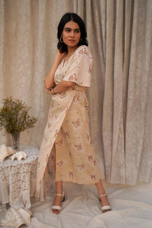 Chloe Wrap Dress | Vintage Floral