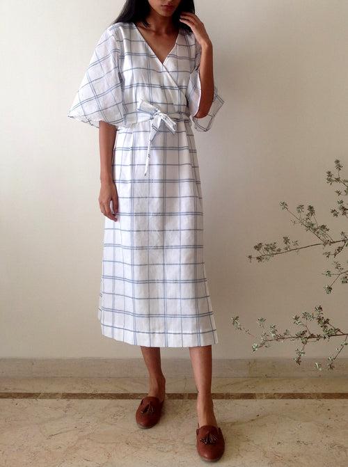 Ivy Dress in Checked Cotton