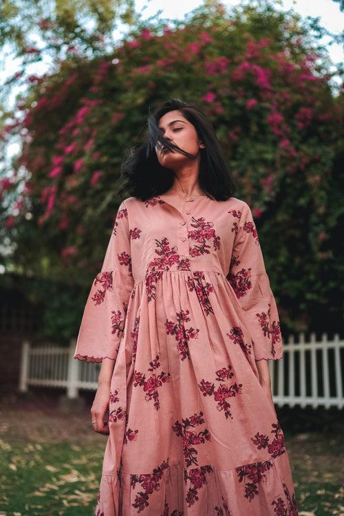 Adriana Dress | Floral Blush