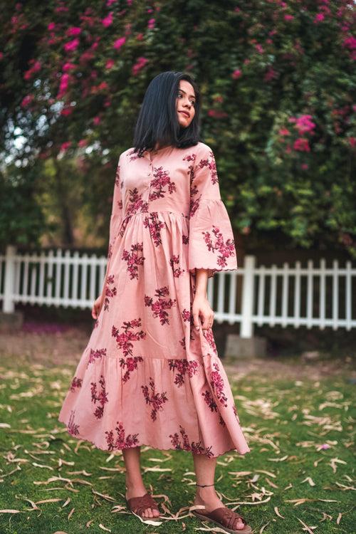 Adriana Dress | Floral Blush