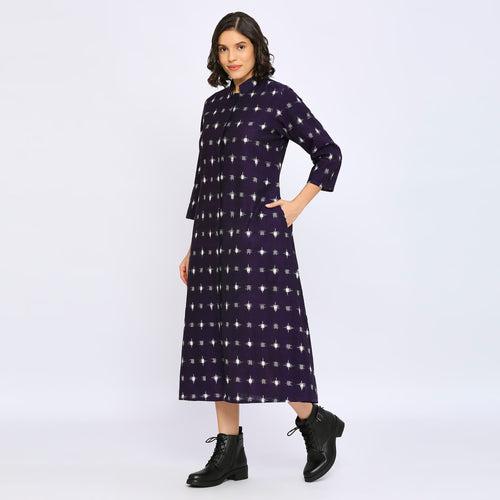 Violet Double Ikat Dress