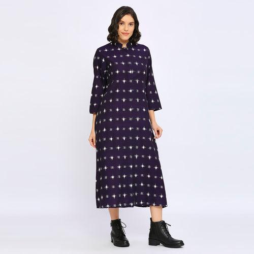 Violet Double Ikat Dress