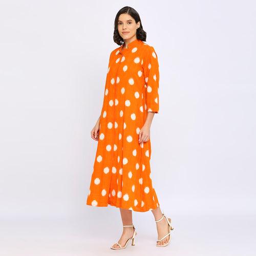 Polka Double Ikat Dress