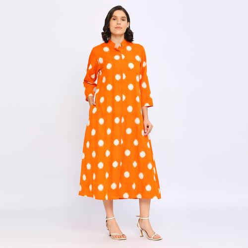 Polka Double Ikat Dress