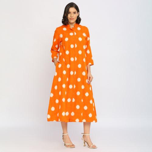 Polka Double Ikat Dress