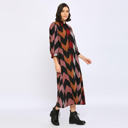 Black Ikat Dress