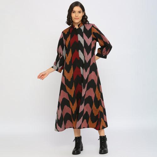 Black Ikat Dress