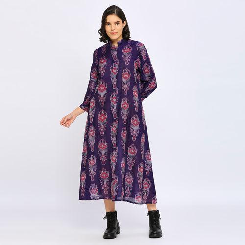 Mercerised Ikat Jacket Dress