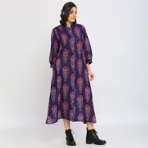 Mercerised Ikat Jacket Dress