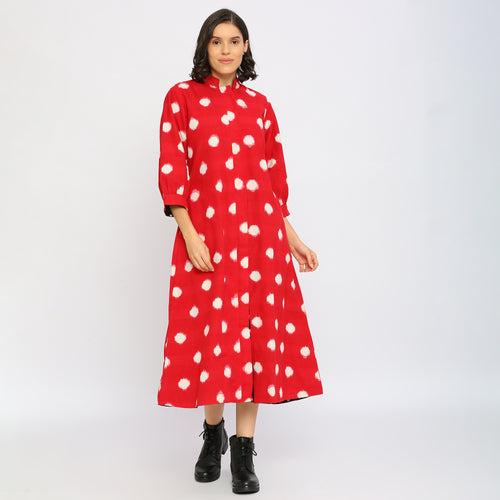 Reversible Bandhej Ikkat Dress