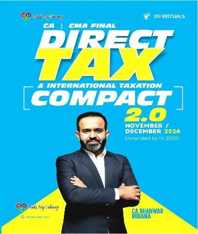 CA Final Direct Tax Handwritten Compact Book By CA Bhanwar Borana