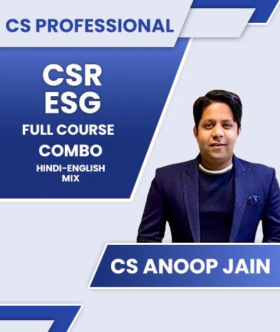 CS Professional CSR and ESG Full Course Combo By CS Anoop Jain