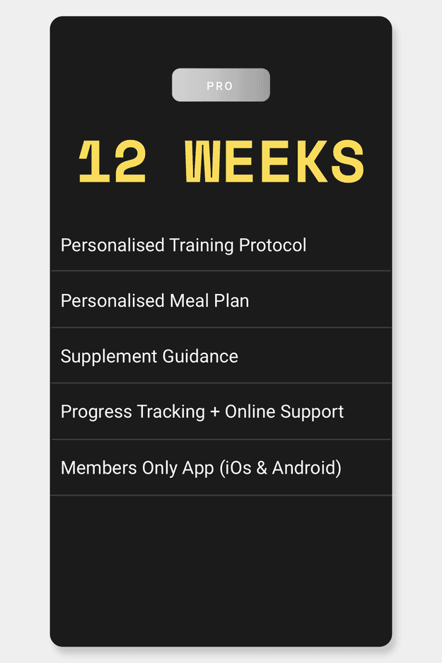 Pro / 12 weeks