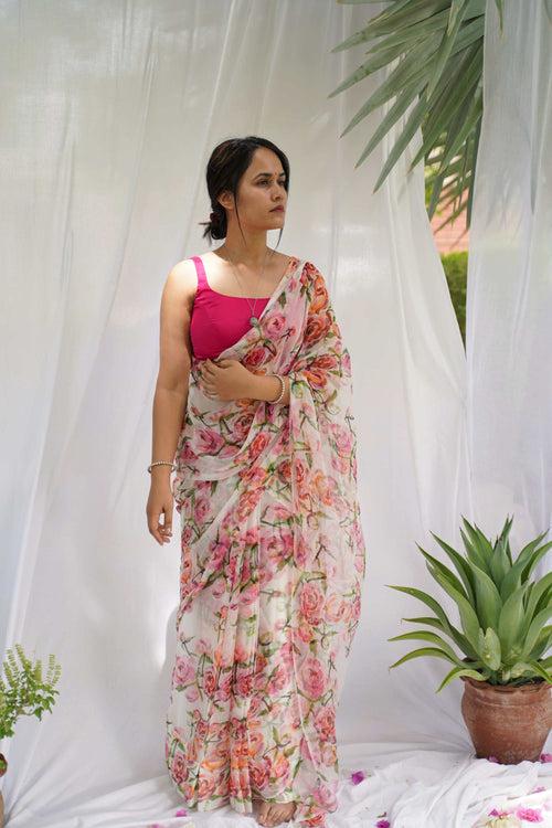 Phulwari : Chiffon Saree