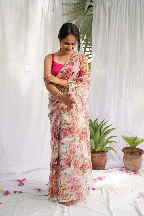 Phulwari : Chiffon Saree