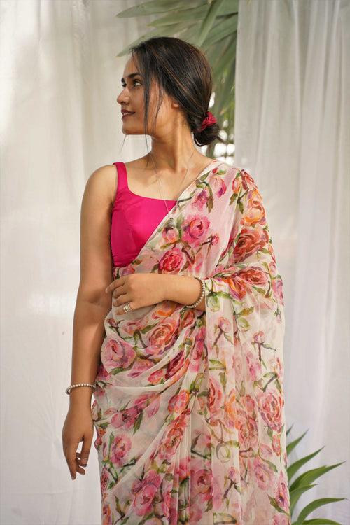 Phulwari : Chiffon Saree