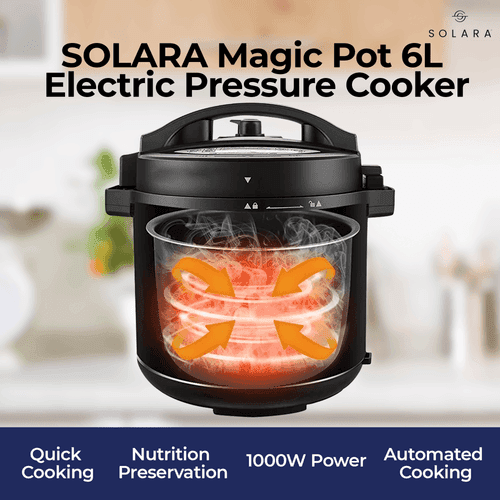 Magic Pot Electric Pressure Cooker | 7-in-1 Functions | One Touch Cooking | 17 Preset Options