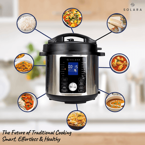 Magic Pot Electric Pressure Cooker | 7-in-1 Functions | One Touch Cooking | 17 Preset Options